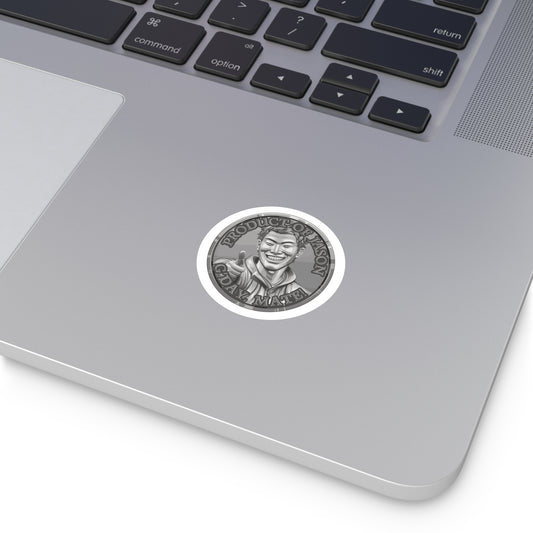 (Indoor/Outdoor) Product of Jason, G'day Mate Silver Rank Spirit Coin Sticker HWFWM Fan Merch Fan Designed Spirit Coin Stickere He Who Fights with Monsters