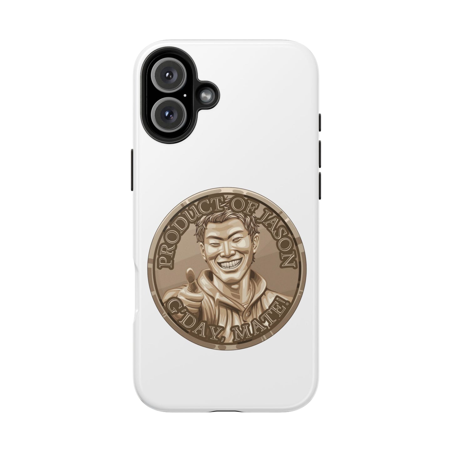 iPhone and Samsung Bronze Spirit Coin Tough Phone Case - Durable Protection