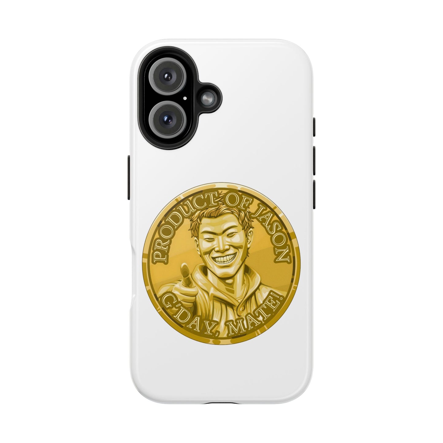 iPhone and Samsung Gold Spirit Coin Tough Phone Case - Durable Protection