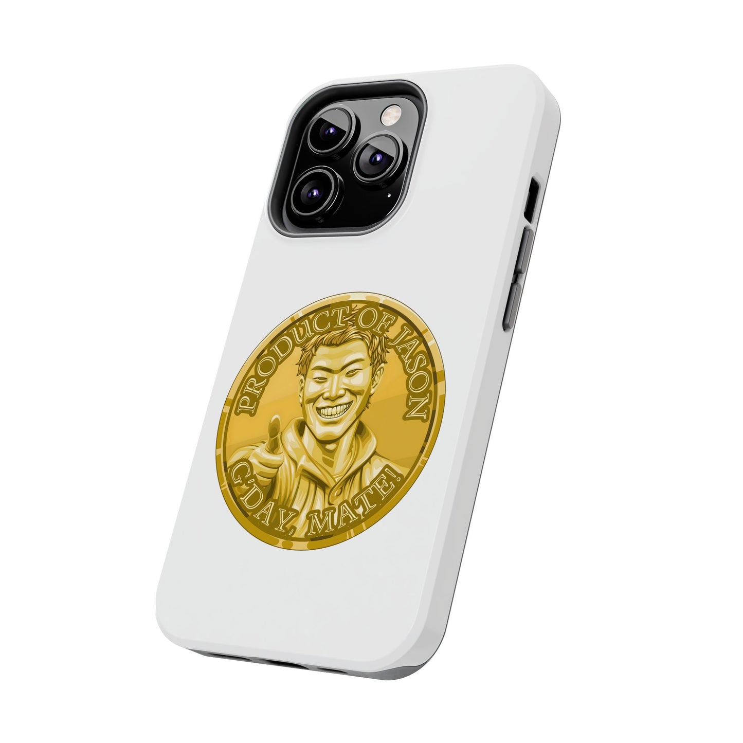 iPhone and Samsung Gold Spirit Coin Tough Phone Case - Durable Protection