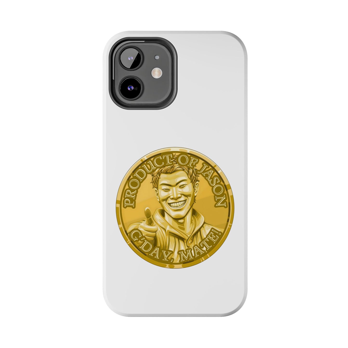 iPhone and Samsung Gold Spirit Coin Tough Phone Case - Durable Protection