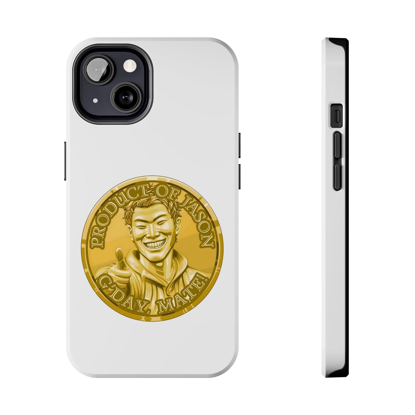 iPhone and Samsung Gold Spirit Coin Tough Phone Case - Durable Protection