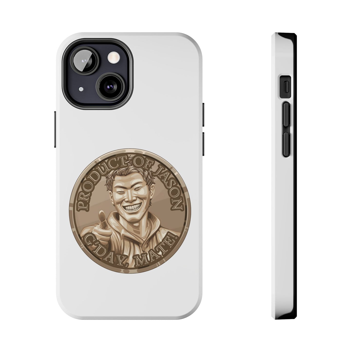 iPhone and Samsung Bronze Spirit Coin Tough Phone Case - Durable Protection
