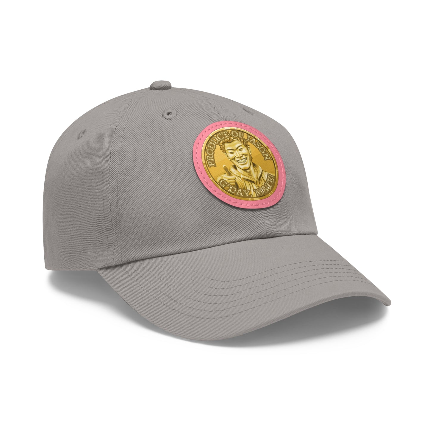Gold Spirit Coin Leather Patch Hat of He Who Fights With Monsters Jason Asano Gold Coin Hat G'day Mate Product of Jason Ha ts