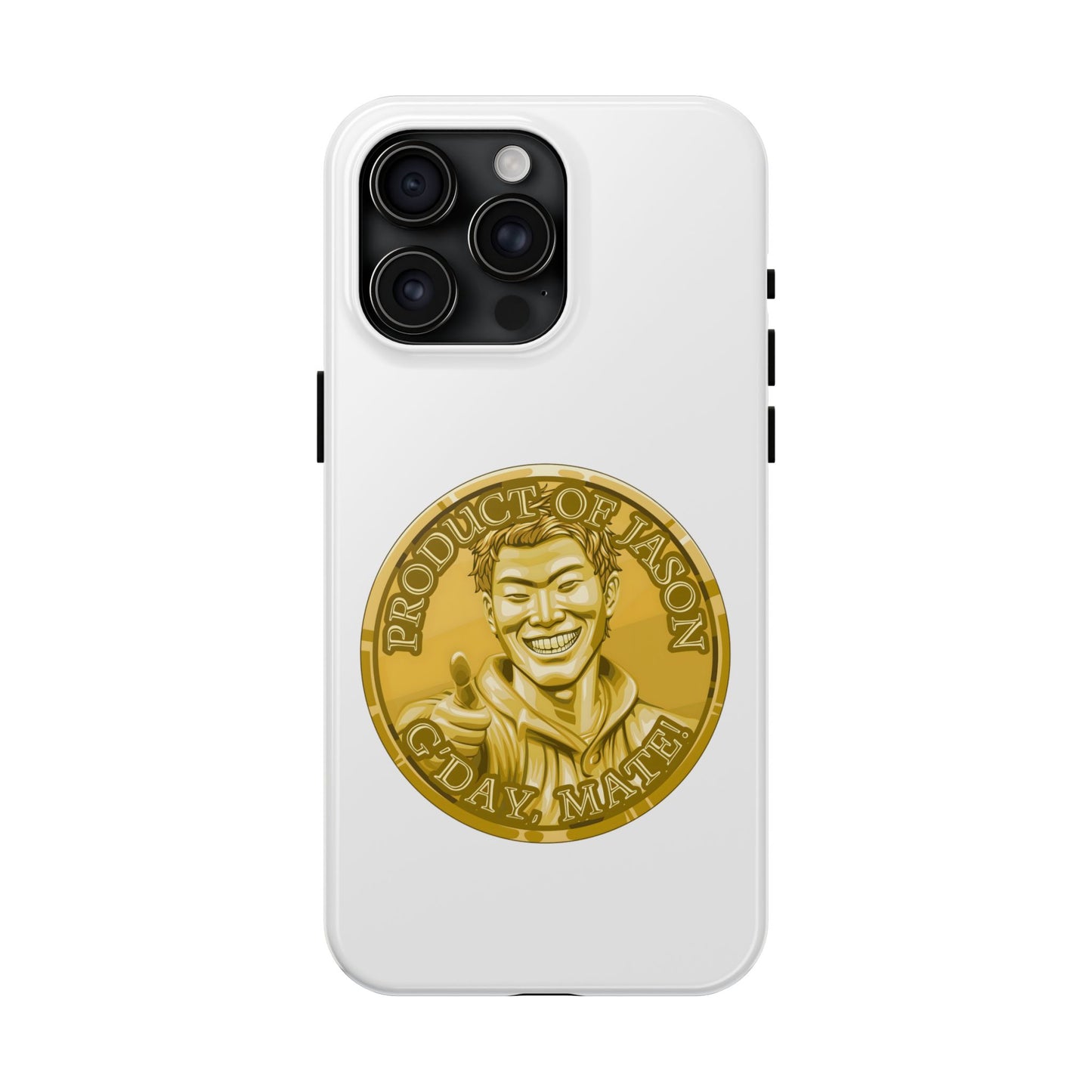 iPhone and Samsung Gold Spirit Coin Tough Phone Case - Durable Protection