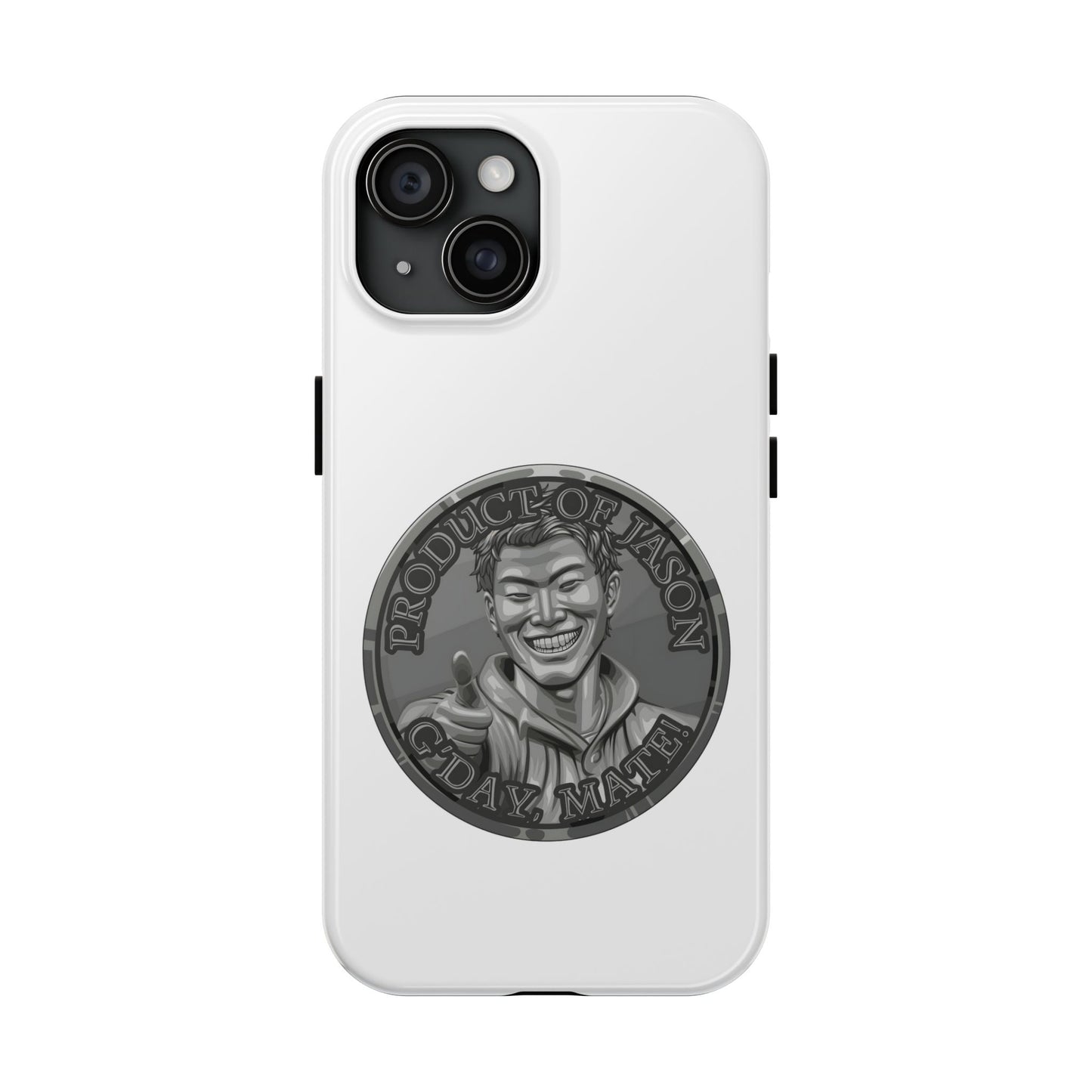 iPhone and Samsung Iron Spirit Coin Tough Phone Case - Durable Protection
