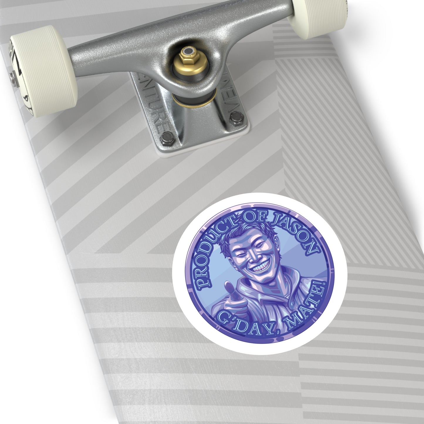 (Indoor/Outdoor) Product of Jason, G'day Mate Diamond Rank Spirit Coin Sticker HWFWM Fan Merch Fan Designed Spirit Coin Stickere He Who Fights with Monsters