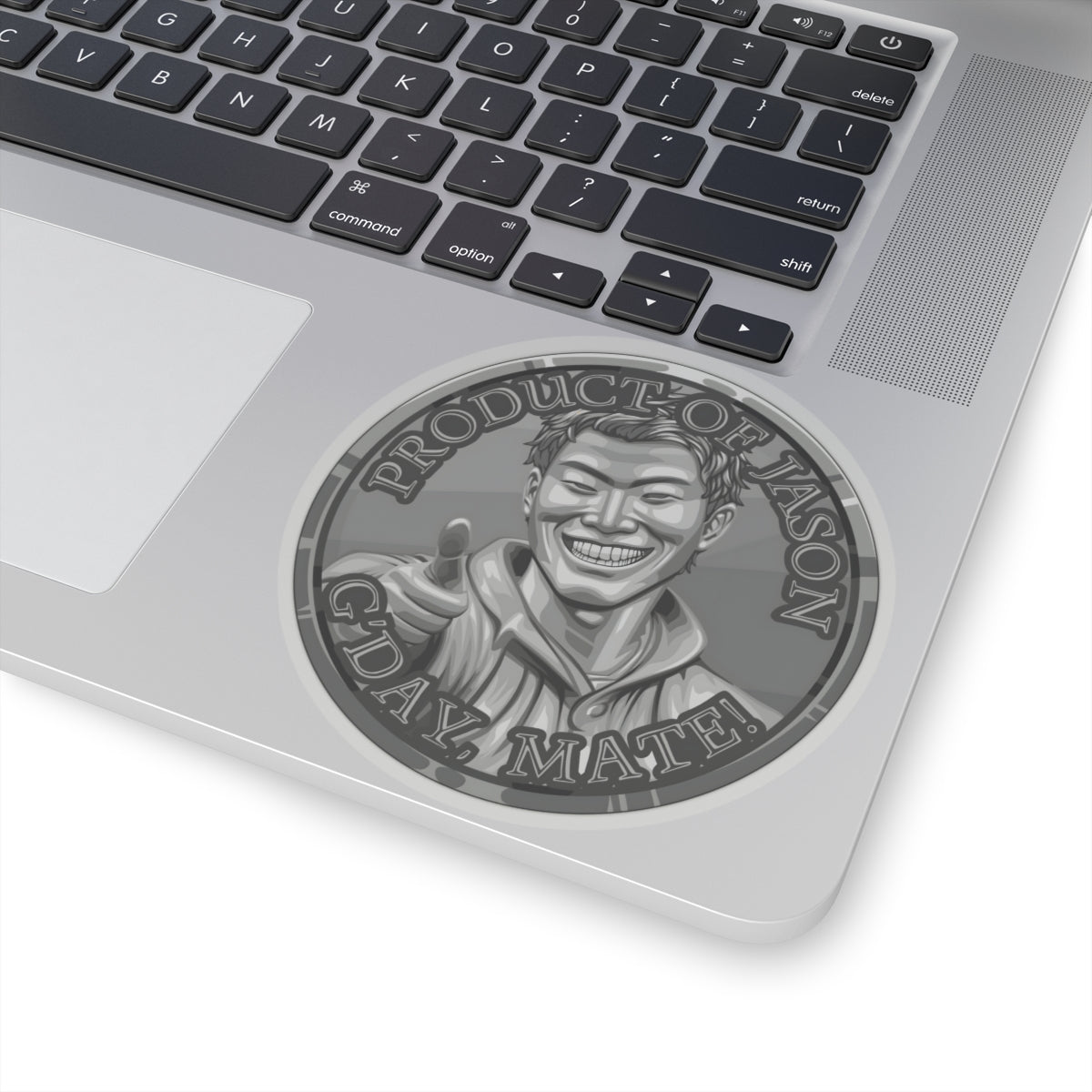 (Indoor) Iron Spirit Coin Sticker of He Who Fights With Monsters Jason Asano Iron Coin Sticker G'day Mate Product of Jason Sticker Iron Rank Sticker
