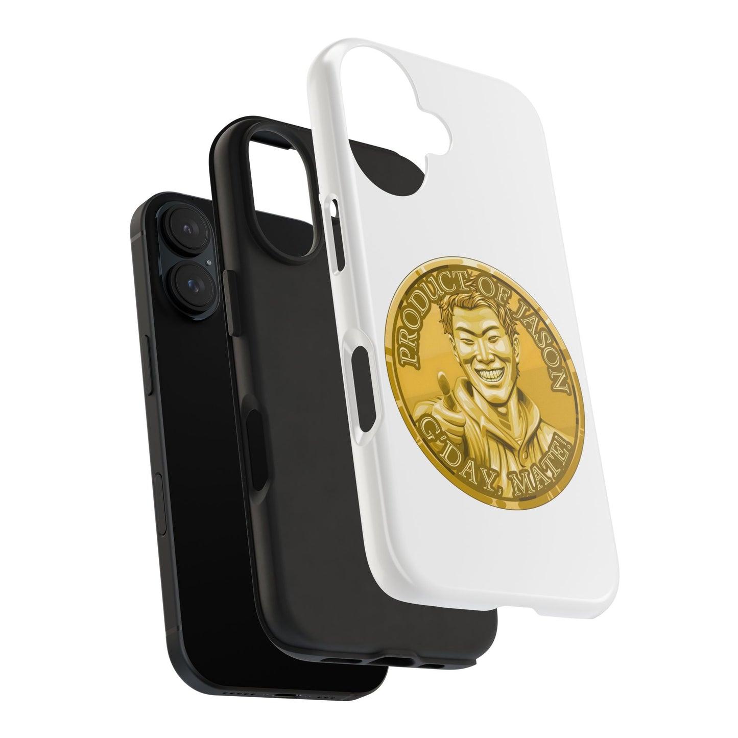 iPhone and Samsung Gold Spirit Coin Tough Phone Case - Durable Protection