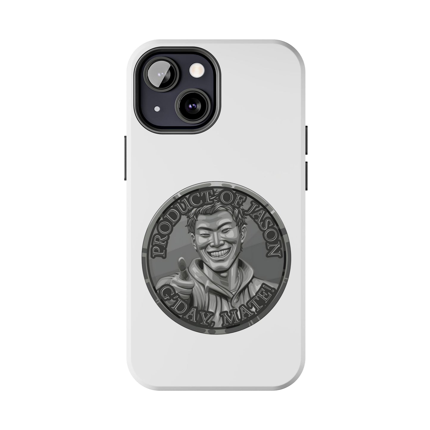 iPhone and Samsung Iron Spirit Coin Tough Phone Case - Durable Protection