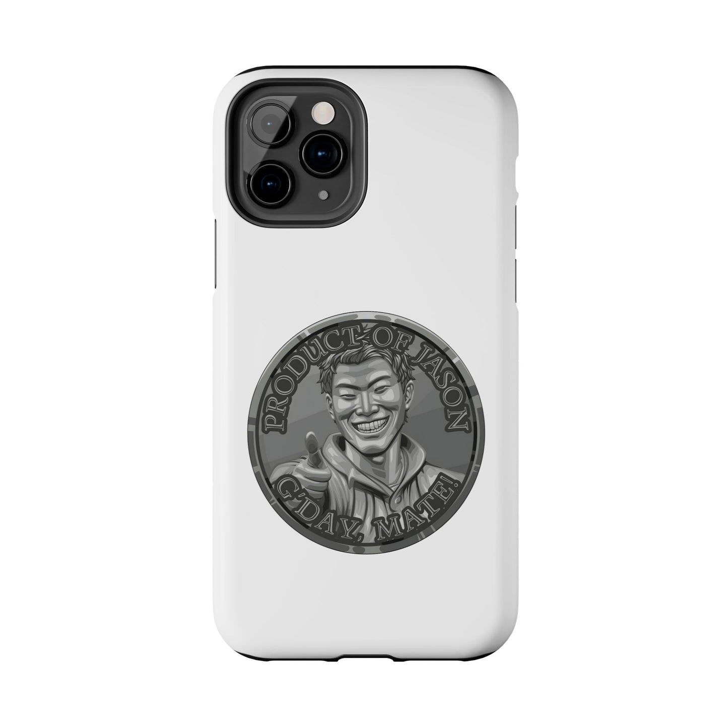 iPhone and Samsung Iron Spirit Coin Tough Phone Case - Durable Protection