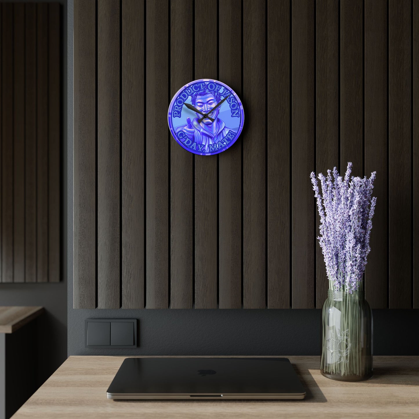 Diamond Spirit Coin Product of Jason Asano G'Day Mate Acrylic Wall Clock