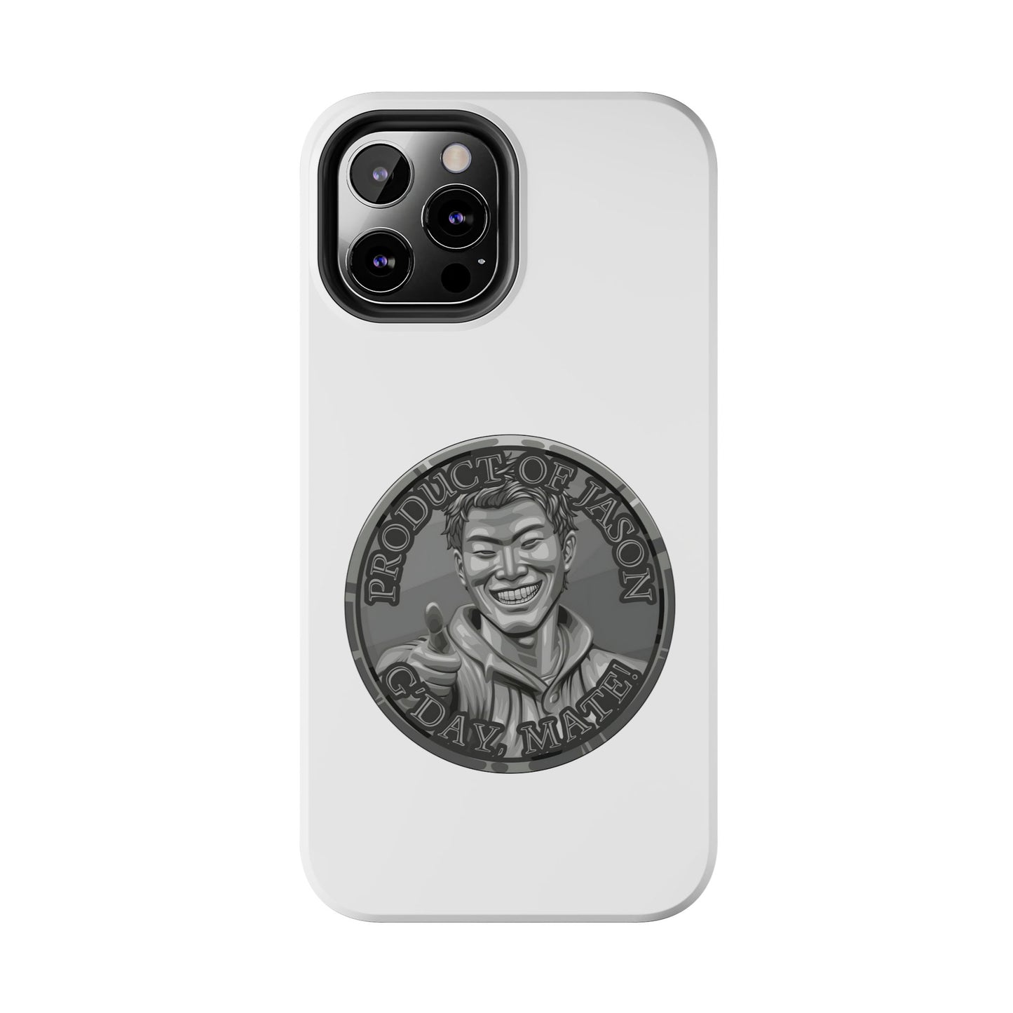 iPhone and Samsung Iron Spirit Coin Tough Phone Case - Durable Protection