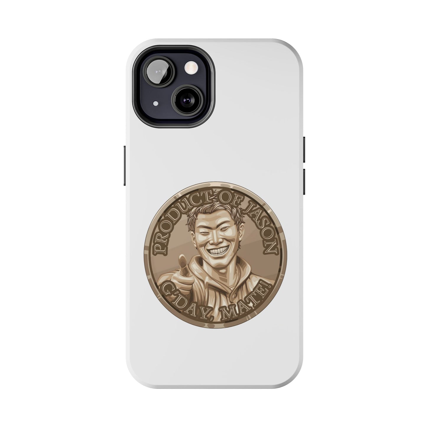 iPhone and Samsung Bronze Spirit Coin Tough Phone Case - Durable Protection
