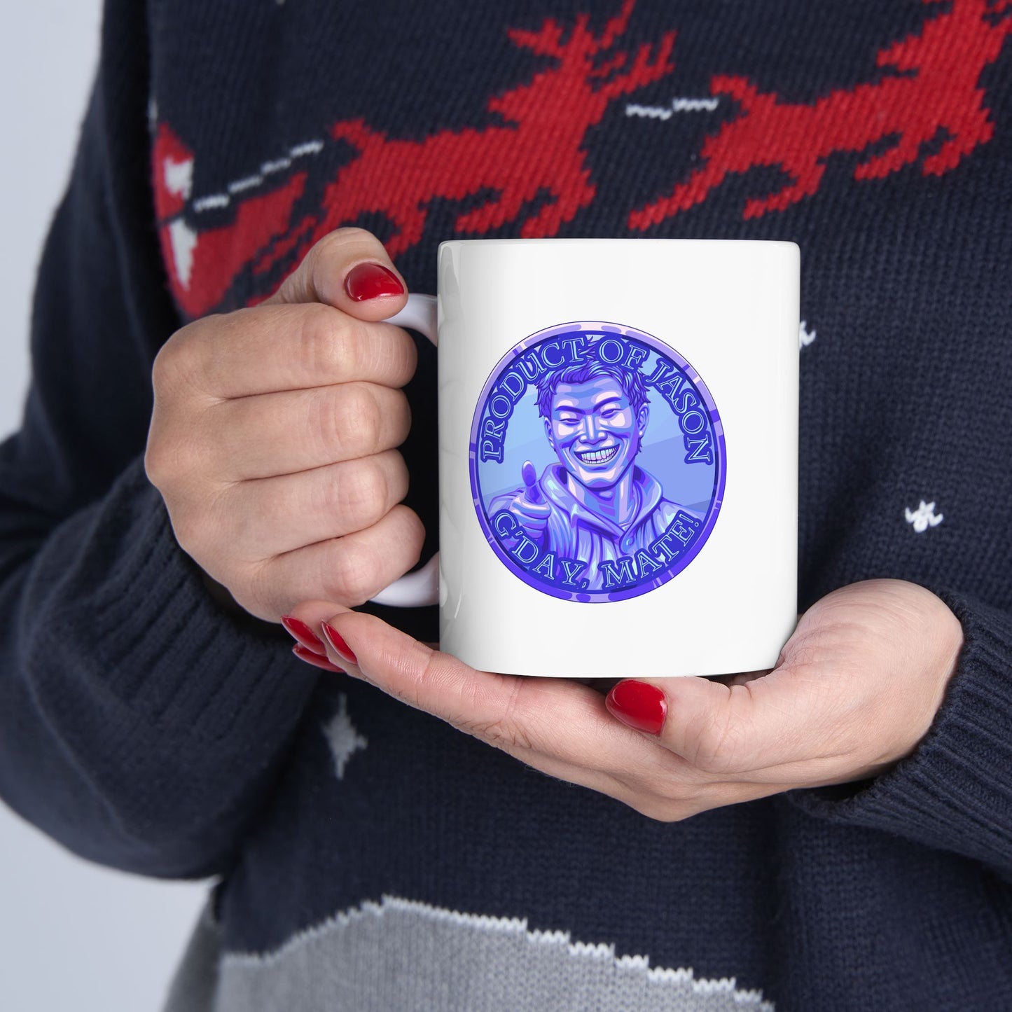 Diamond Spirit Coin Coffee Mug of He Who Fights With Monsters Jason Asano Diamond Coin Coffee Mug G'day Mate Product of Jason Coffee Mug
