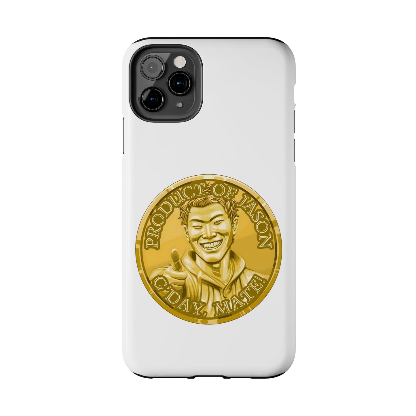 iPhone and Samsung Gold Spirit Coin Tough Phone Case - Durable Protection