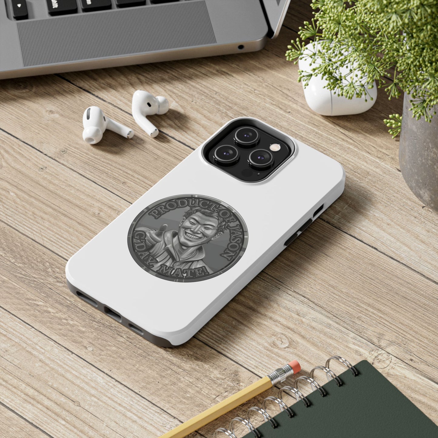 iPhone and Samsung Iron Spirit Coin Tough Phone Case - Durable Protection