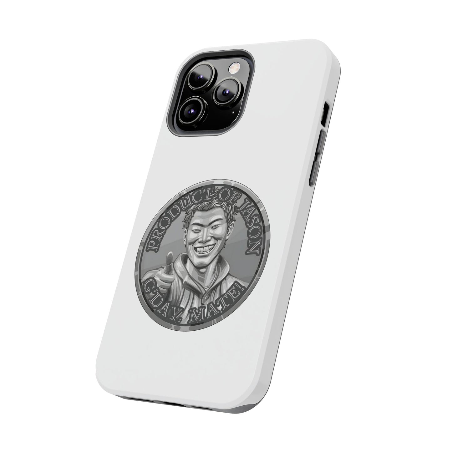 iPhone and Samsung Silver Spirit Coin Tough Phone Case - Durable Protection