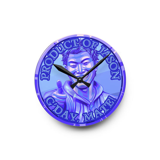 Diamond Spirit Coin Product of Jason Asano G'Day Mate Acrylic Wall Clock