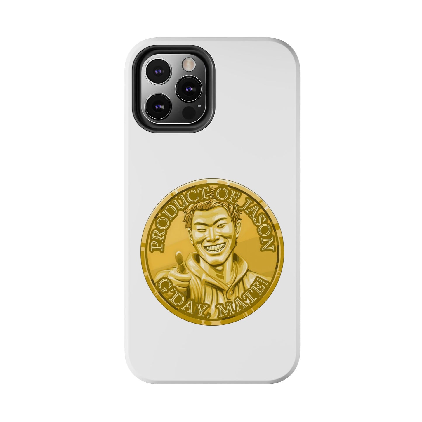 iPhone and Samsung Gold Spirit Coin Tough Phone Case - Durable Protection