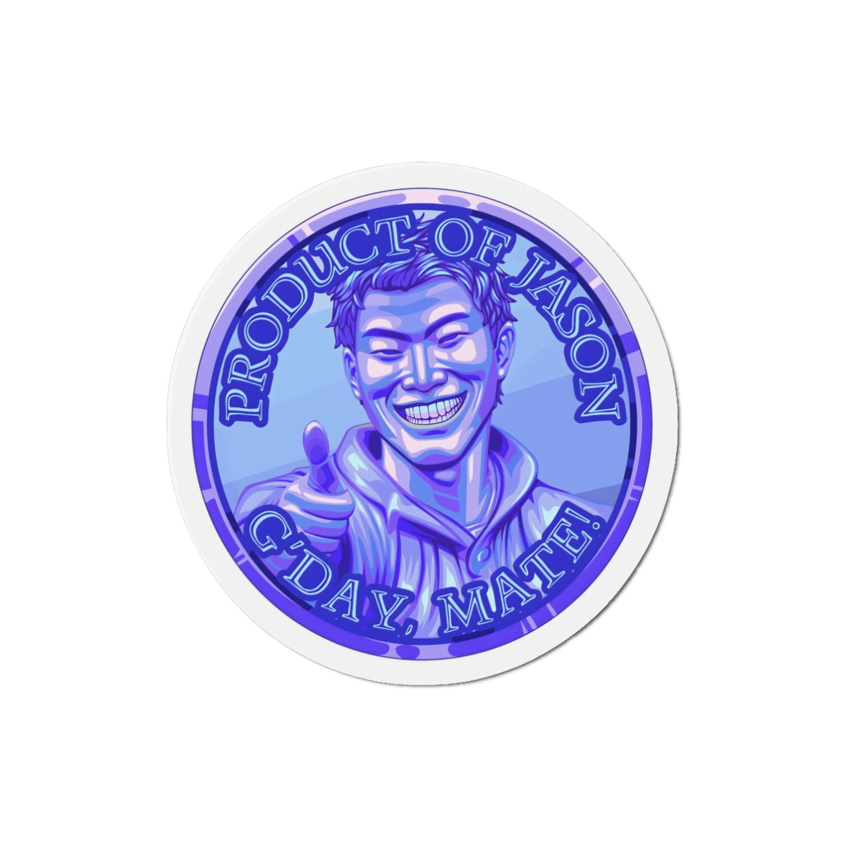 Diamond Spirit Coin Magnet of He Who Fights With Monsters Jason Asano Diamond G'day Mate Product of Jason Magnet Diamond Ranker Magnet