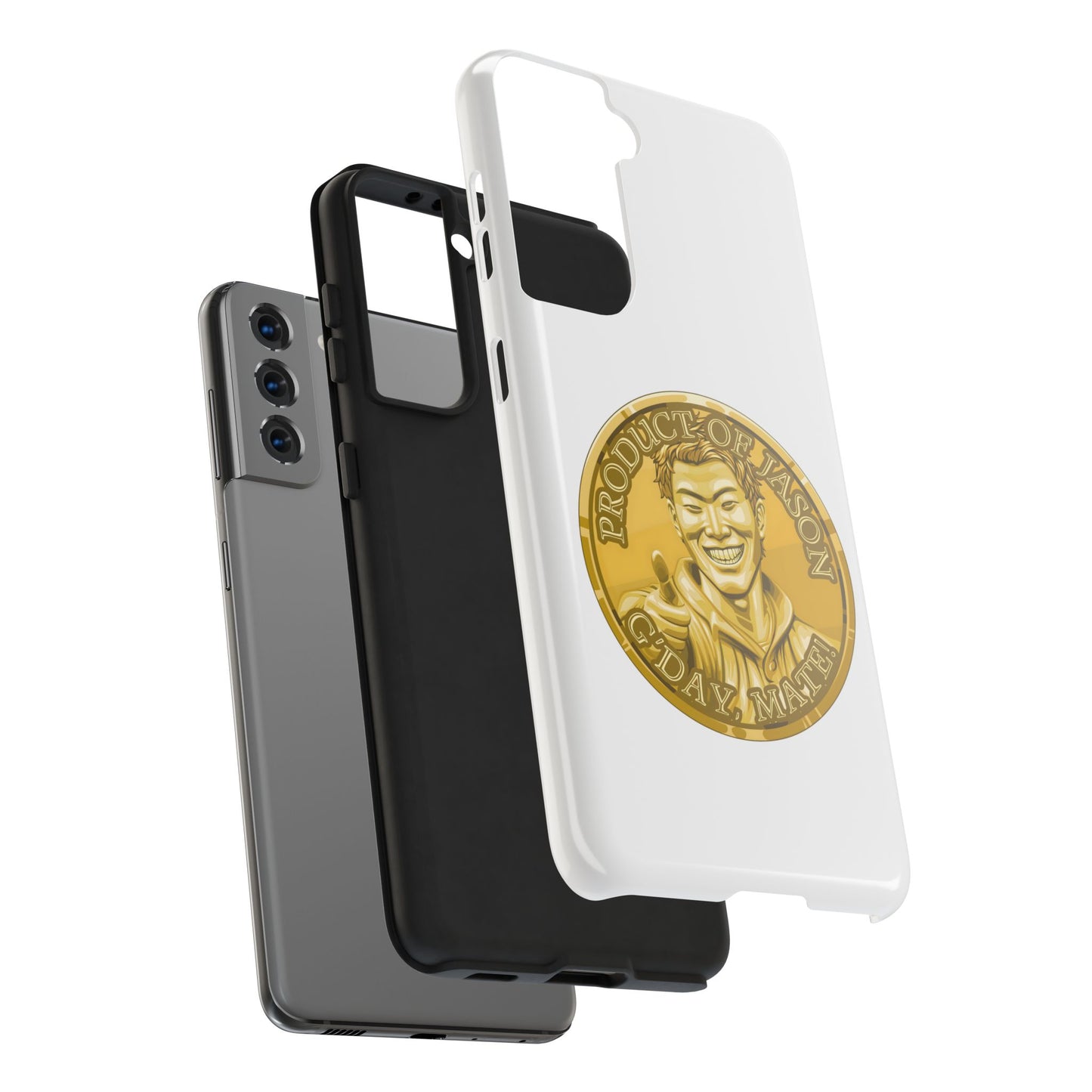 iPhone and Samsung Gold Spirit Coin Tough Phone Case - Durable Protection