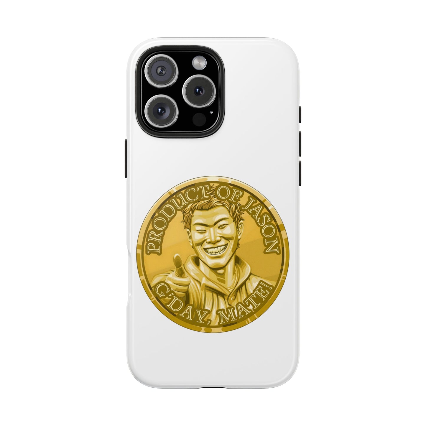 iPhone and Samsung Gold Spirit Coin Tough Phone Case - Durable Protection