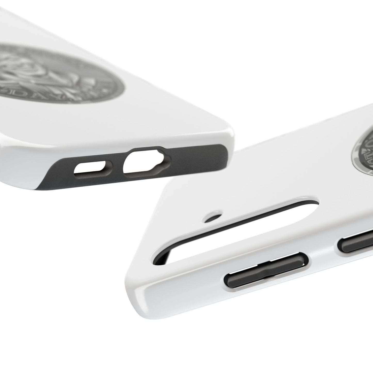 iPhone and Samsung Silver Spirit Coin Tough Phone Case - Durable Protection