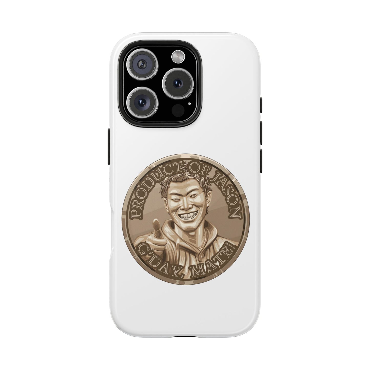 iPhone and Samsung Bronze Spirit Coin Tough Phone Case - Durable Protection