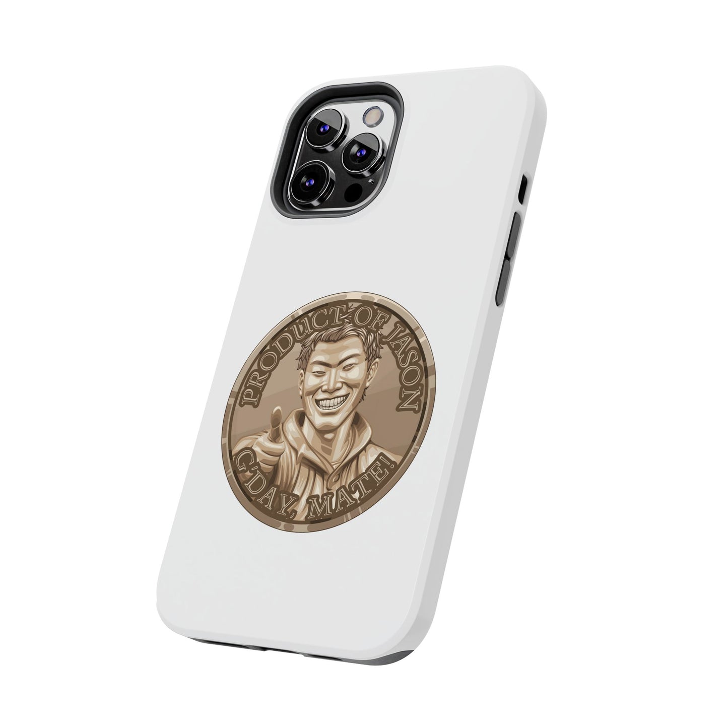 iPhone and Samsung Bronze Spirit Coin Tough Phone Case - Durable Protection
