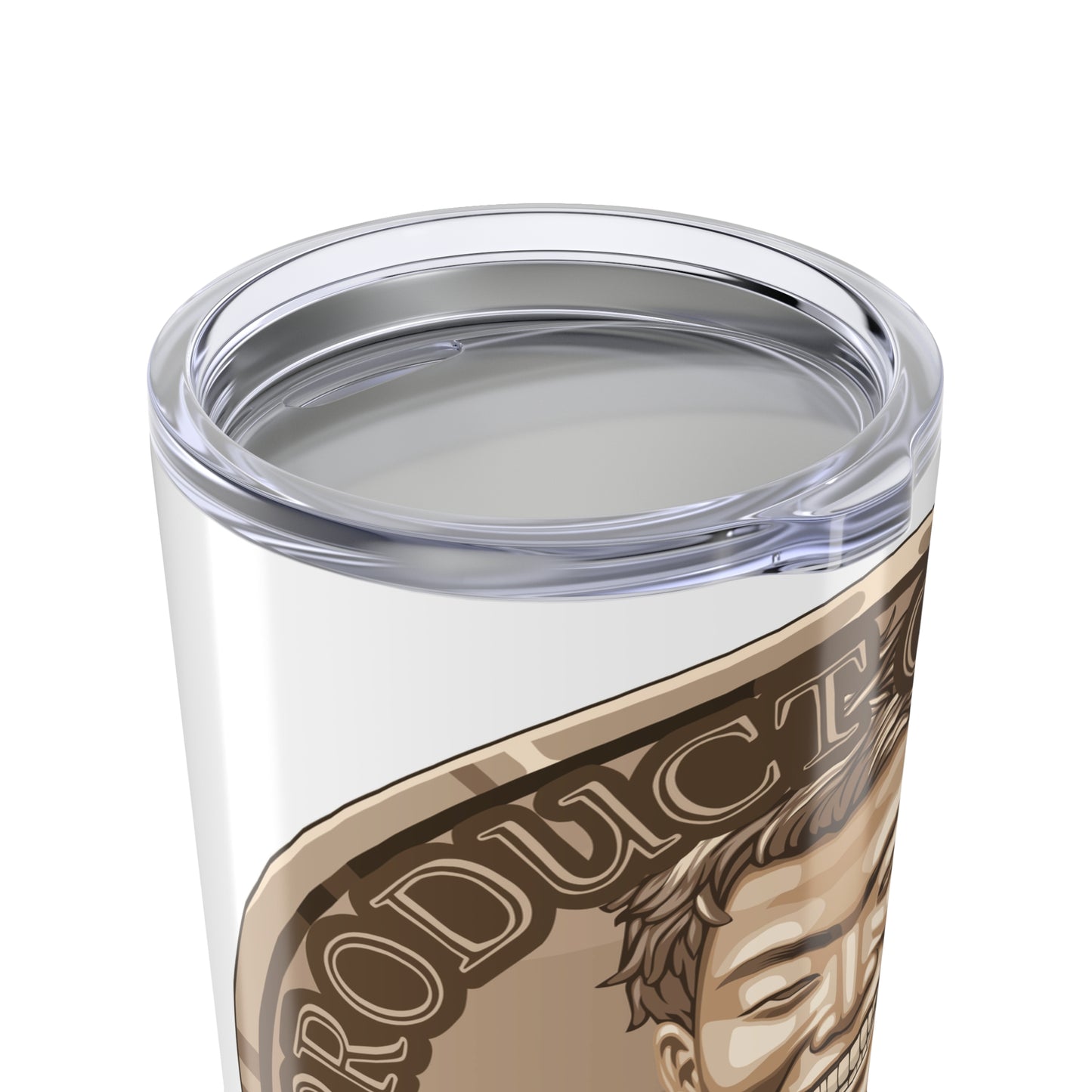 Bronze Spirit Coin Tumbler 20oz of He Who Fights With Monsters Jason Asano Bronze Coin Tumbler G'day Mate Product of Jason Tumbler