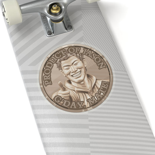 (Indoor) Bronze Spirit Coin Sticker of He Who Fights With Monsters Jason Asano Bronze Coin Sticker G'day Mate Product of Jason Sticker Bronze Rank
