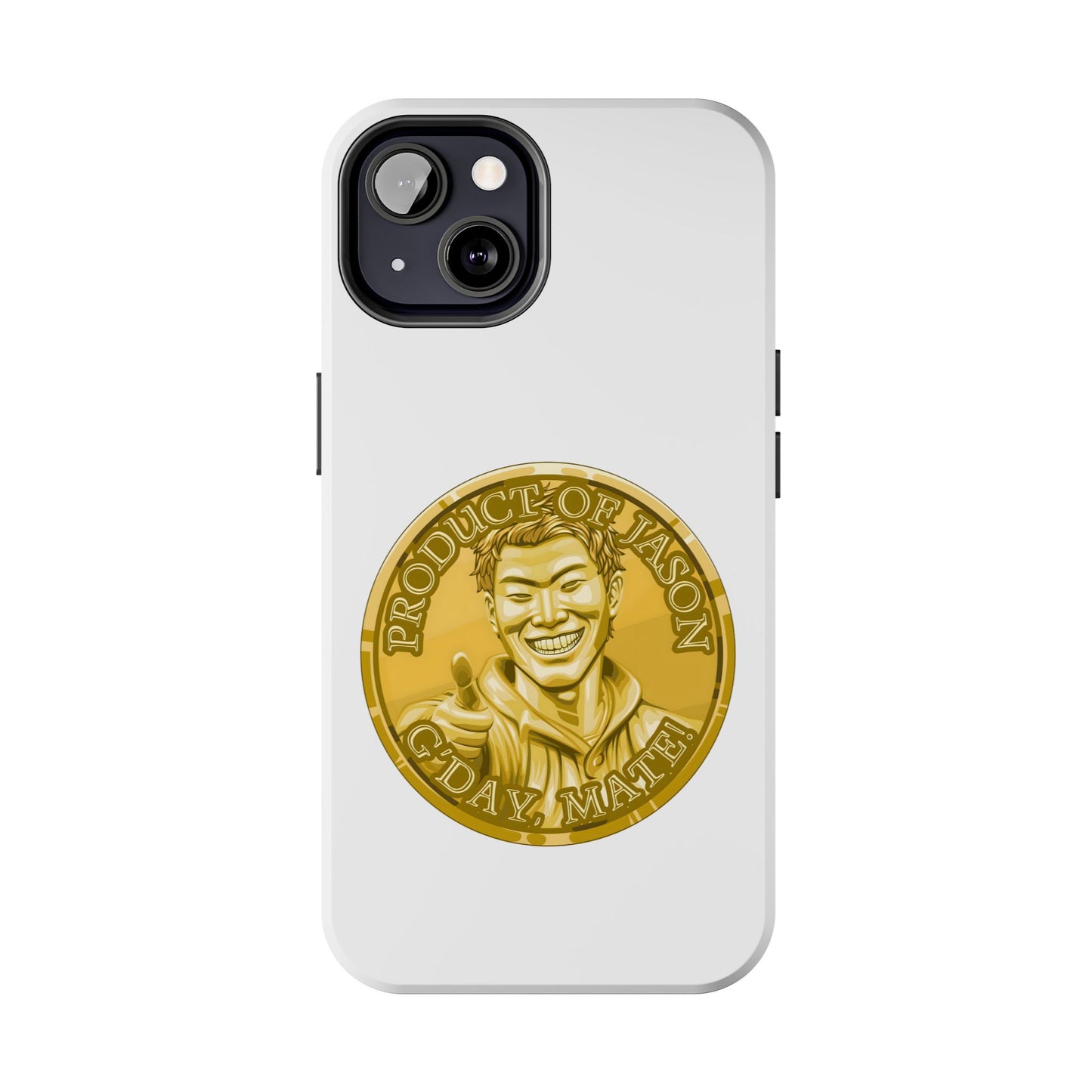 iPhone and Samsung Gold Spirit Coin Tough Phone Case - Durable Protection