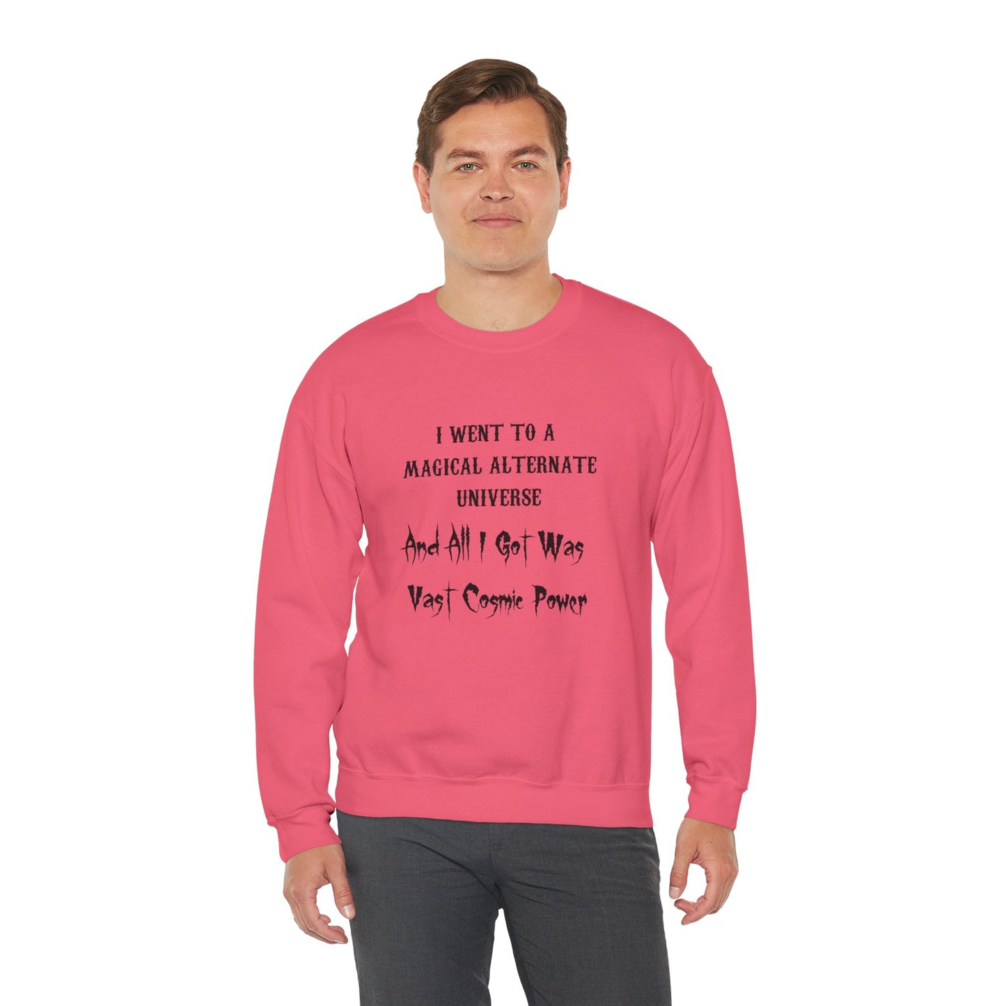 HWFWM Magical Alternate Universe Crewneck Sweatshirt - Vast Cosmic Power Design